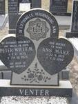 VENTER Peter Willem 1925-1973 & Ans MARX 1928-1990
