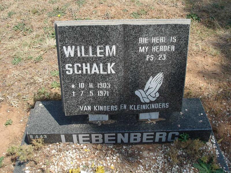 LIEBENBERG Willem Schalk 1903-1971