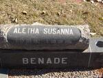 BENADE Aletha Susanna 1912-1991