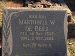 BEER Marthinus W., de 1878-1958