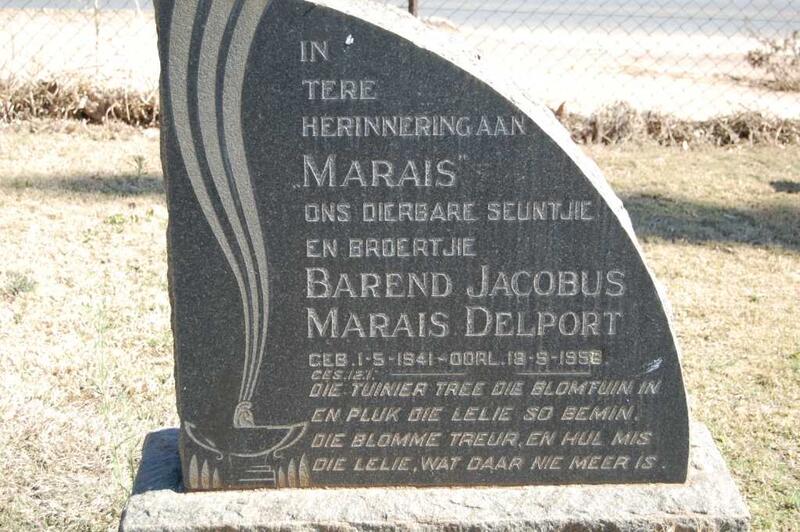DELPORT Barend Jacobus Marais 1941-1956