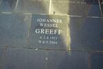 GREEFF Johannes Wessel 1921-2004