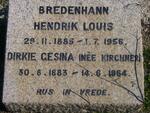 BREDENHANN Hendrik Louis 1885-1956 & Dirkie Gesina KIRCHNER 1883-1964