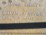 DAVIDSE William J. -1919