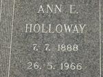 HOLLOWAY Ann E. 1888-1966