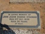 STAGMAN John Jacob George -1938