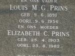 PRINS Louis M.G. 1891-1956 & Elizabeth C. 1903-1982