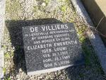 VILLIERS Elizabeth Emerentia, de nee LOUW 1923-1989