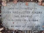 AIKEMA Mary Macalister nee BROWN 1908-1964