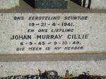 CILLIE Johan Murray 1945-1949 :: CILLIE baby boy 1941-1941