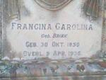 ROUX Francina Carolina nee BRINK 1850-1936