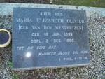 OLIVIER Maria Elizabeth nee VAN DER WESTHUIZEN 1893-1968 :: OLIVIER Johan_2