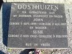 OOSTHUIZEN John 1898-1987 & Susie 1902-1993