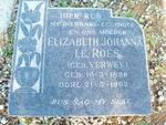 ROES Elizabeth Johanna, le nee VERWEY 189?-1962