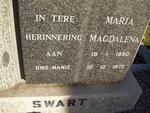 SWART Maria Magdalena 1890-1970