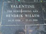 VALENTINE Hendrik Willem 1930-2006
