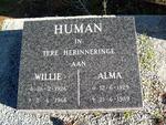 HUMAN Willie 1926-1966 & Alma 1929-1989