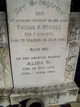 WESSELS Theunis H. 1876-1936 & Alida M. 1876-1964