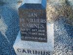 CARINUS Jan de VILLIERS 1938-1938