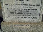HOFMEYR Anna Elizabeth nee DE VOS 1869-1954 :: HOFMEYR Anna Margaretha 1899-1995