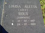ROUX Paul Jacobus 1878-1946 & Louisa Aletta 1887-1989_2