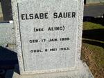 SAUER Elsabe nee ALING 1899-1963