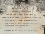 CROLL Robert 1877-1938