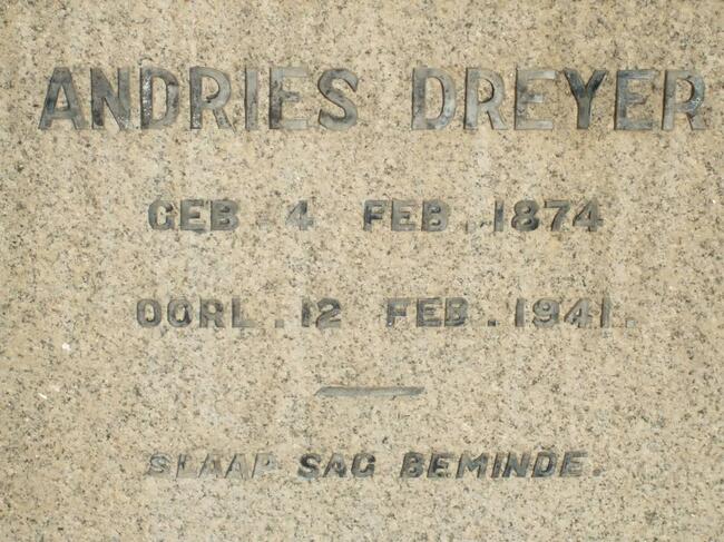DREYER Andries 1874-1941