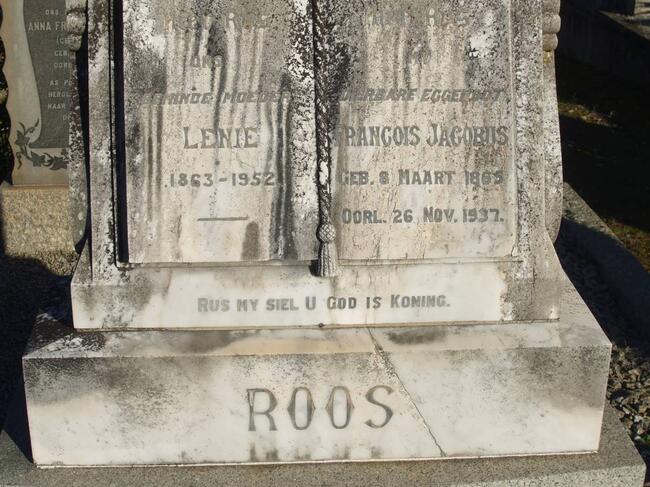 ROOS Francois Jacobus 1865-1937 & Lenie 1863-1952