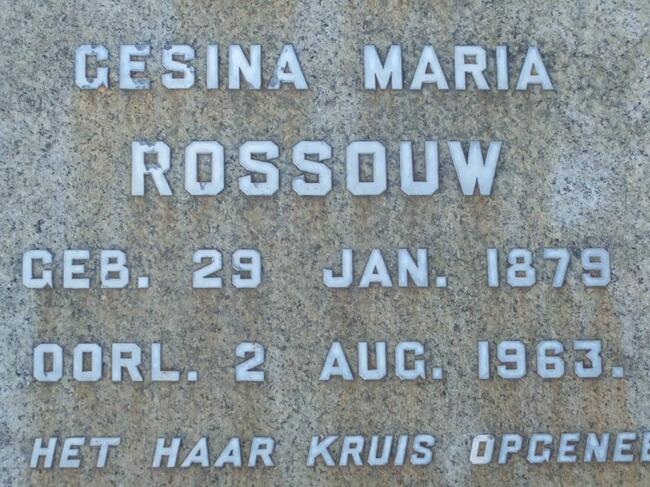 ROSSOUW Gesina Maria 1879-1963