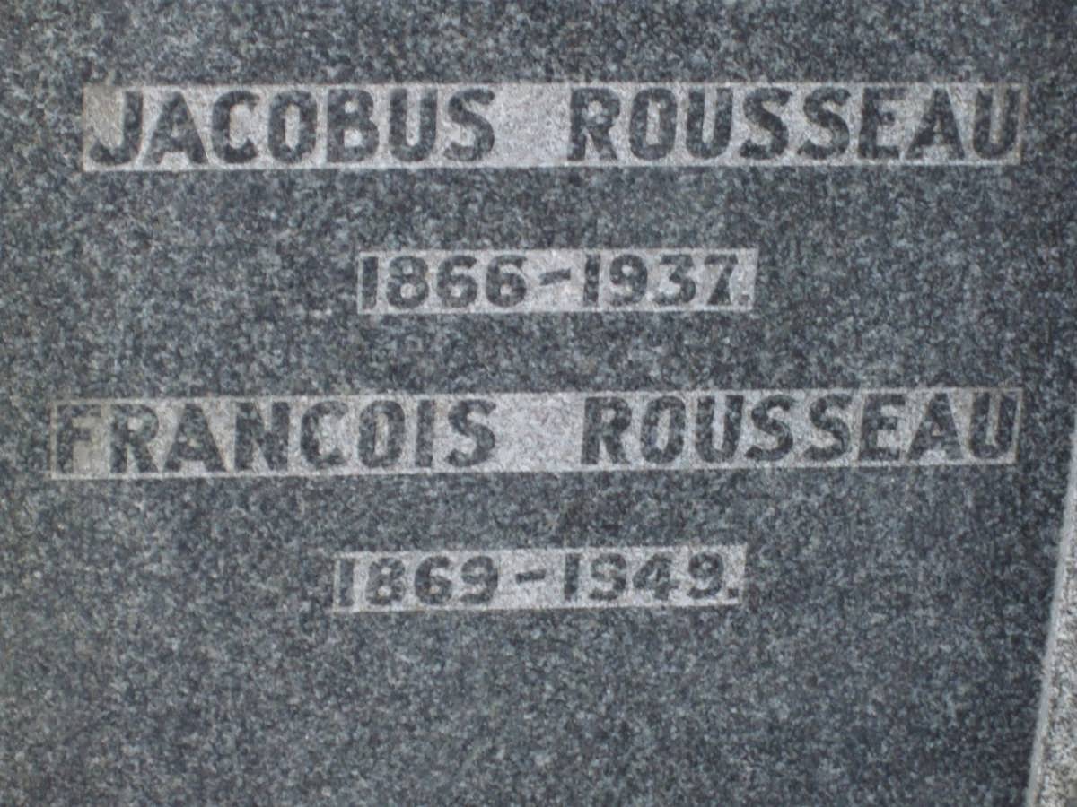 ROUSSEAU Jacobus 1866-1937 :: ROUSSEAU Francois 1869-1949