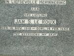 ROUX Jan S., le 1910-1940