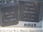 ROUX Pollie 1881-1961