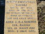 SCHENK August Christoffel 1883-1948 & Anna C.H.J. BASSON 1883-1952