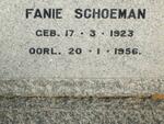 SCHOEMAN Fanie 1923-1956