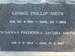 SMITH George Phillip 1901-1968 & Susanna Frederika Jacoba 1904-1997