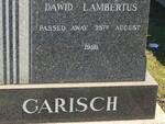 GARISCH Dawid Lambertus -1959