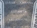 GELDENHUYS Sarah Johanna Elizabeth -1963