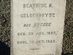 GELDENHUYSE Beatrise H. nee KOTZEE 1897-1925