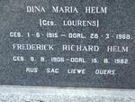 HELM Frederick Richard 1906-1982 & Dina Maria LOURENS 1915-1968