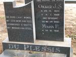 PLESSIS Okker J.S., du 1929-1988 & Maria P.1932-