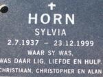 HORN Sylvia 1937-1999