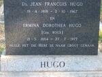 HUGO Jean Francois 1891-1967 & Ermina Dorothea ROUX 1884-1977