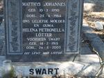 SWART Matthys Johannes 1890-1964 & Helena Petronella LOTTER previously SWART 1915-2005