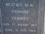 VERWEY Beatrix M.W. 1871-1963