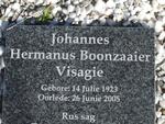 VISAGIE Johannes Hermanus Boonzaaier 1923-2005