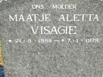 VISAGIE Maatjie Aletta 1888-1979