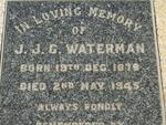 WATERMAN J.J.G. 1879-1945
