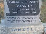 ZYL Barend Johannes, van 1943-1966