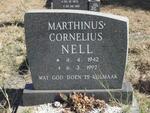 NELL Marthinus Cornelius 1942-1992